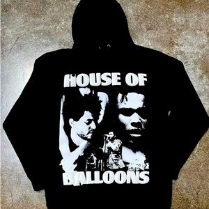 The Weeknd House of Balloons puff print hoodie size S perfect condition